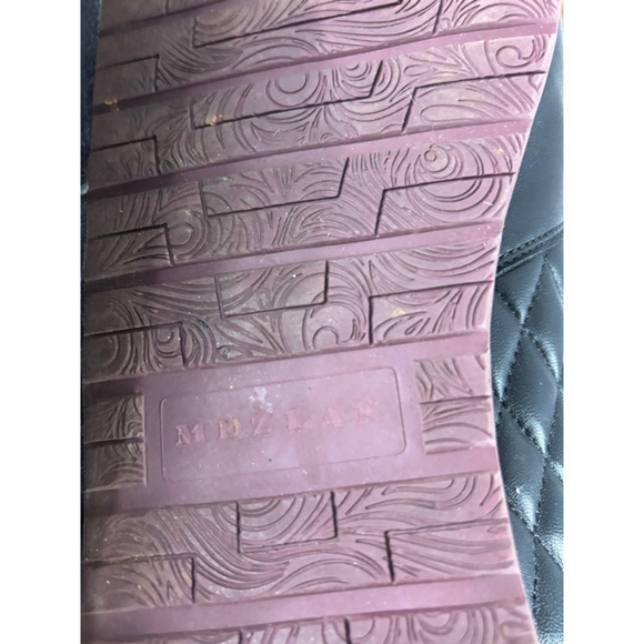 Men's Mezlan Black Quilted Leather Sneakers with Burgundy Laces, Size 14 - Picture 11 of 15